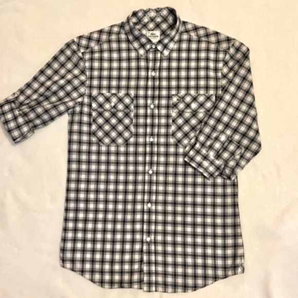 Lacoste L/S Camp Shirt Navy Sz Small/38​​​​​​​​​​​​​​​​​ - Picture 1 of 5